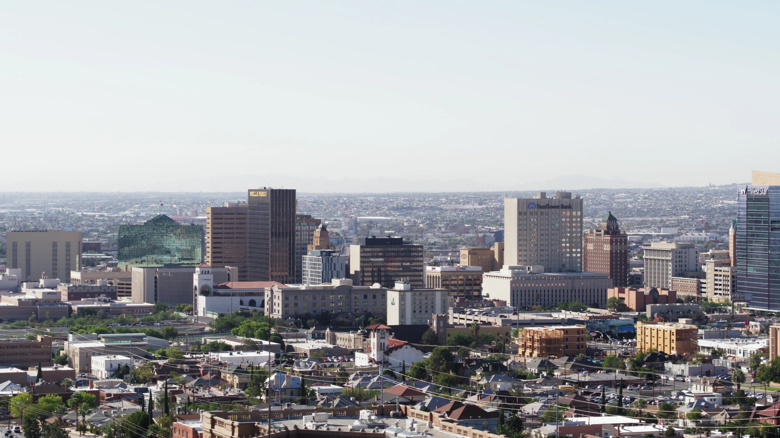 Texas city buildings and neighborhoods